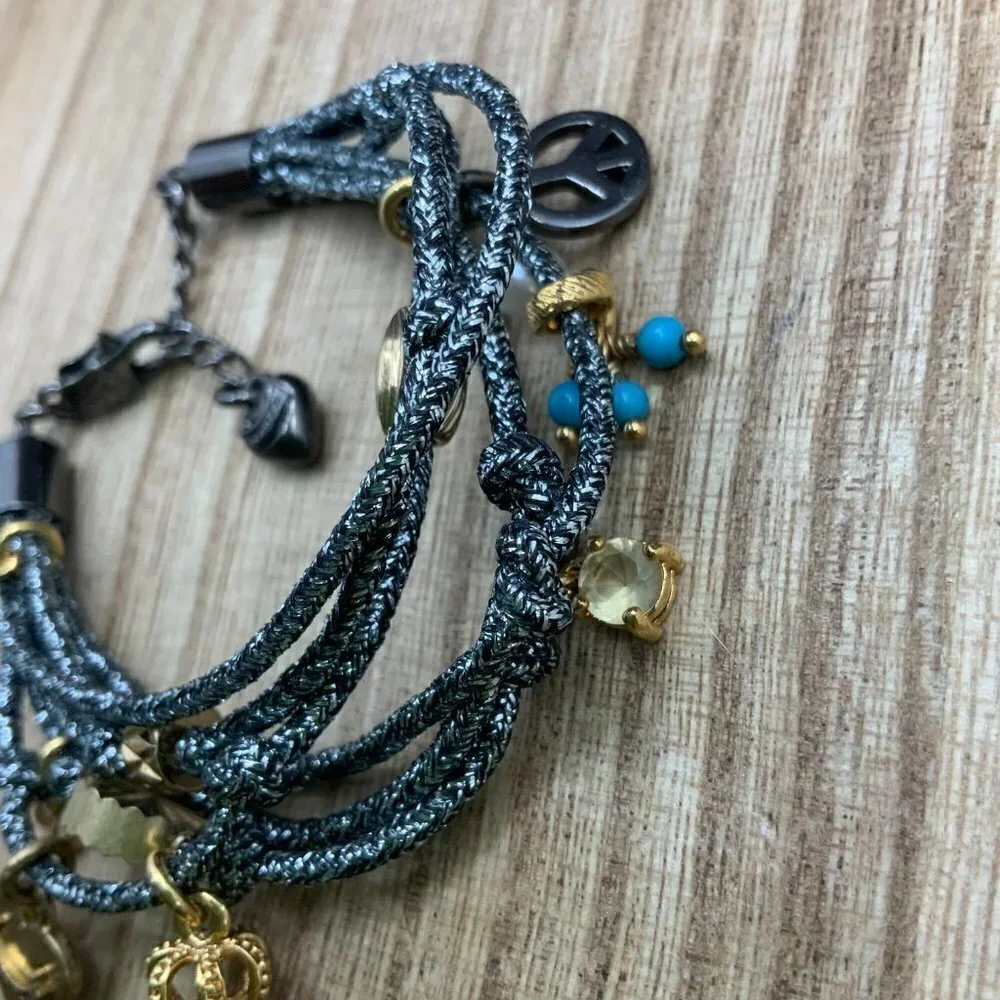Juicy Couture Multi Strand Multi Charm Bracelet